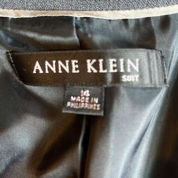 Anne Klein suit blazer dark gray sz 14 - Picture 9 of 10